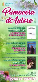 Primavera d'autore - La penna del corvo bianco, Stefano Squassina Biblioteca Tione di Trento