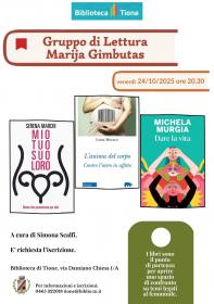 Gruppo di Lettura Marija Gimbutas Biblioteca Tione di Trento