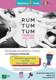 Rum Tum Tum – Tamburi tra i libri! Biblioteca Tione di Trento