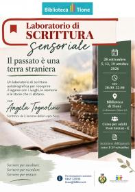 Laboratorio di scrittura sensoriale Biblioteca Tione di Trento