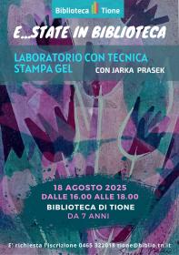 Laboratorio con tecnica stampa gel Biblioteca Tione di Trento
