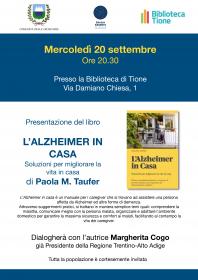 L'alzheimer in casa, di Paola M. Taufer Biblioteca Tione di Trento