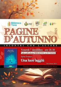 Pagine d'autunno - Sara Fruner Biblioteca Tione di Trento Pagine d'autunno - Sara Fruner Biblioteca Tione di Trento