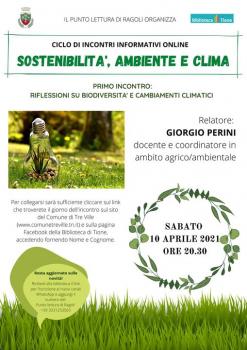 Sostenibilità, ambiente e clima - Riflessioni su biodiversità e cambiamenti climatici 