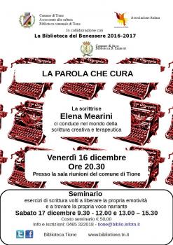 La parola che cura, Elena Mearini - Biblioteca del Benessere 2016