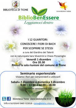 BiblioBenEssere - Seminario esperienziale: viviamo i fiori di Bach per comprenderli e utilizzarli.