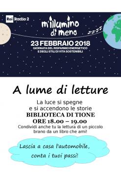 M'illumino di meno 2018