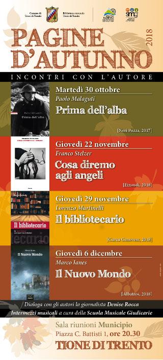 Pagine d'autunno  - Il nuovo mondo. Marco Ianes