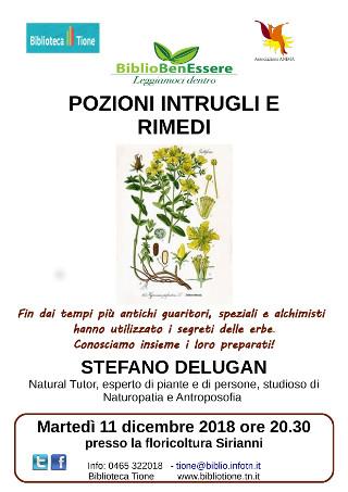Pozioni, intrugli e rimedi con Stefano Delugan Pozioni, intrugli e rimedi con Stefano Delugan