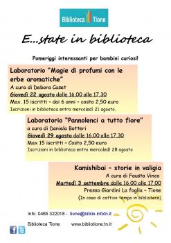 E...state in biblioteca. Magie di profumi con le erbe aromatiche. A cura di Debora Caset.