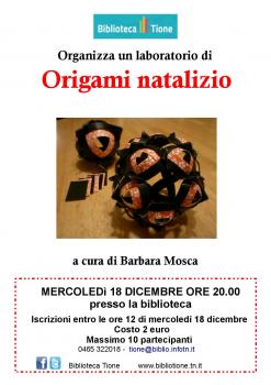 Laboratorio di origami natalizio a cura di Barbara Mosca