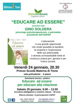 Educare ad essere con Gino Soldera