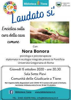 Laudato si' - incontro con Nora Bonora