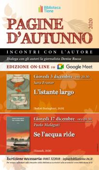 Pagine d'autunno -Se l'acqua ride presentazione online con Paolo Malaguti