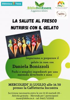 BiblioBenEssere: La salute al fresco, nutrirsi con il gelato.