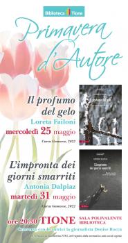 Primavera d'autore - Il profumo del gelo incontro con Loreta Failoni