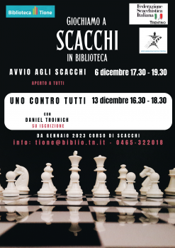 Giochiamo a scacchi in biblioteca - Avvio agli scacchi