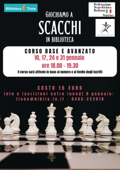 Giochiamo a scacchi in biblioteca - corso base e avanzato